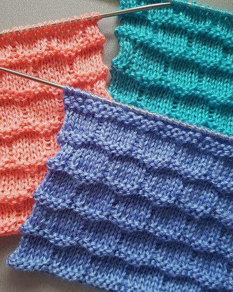 Checkerboard Knit Stitch